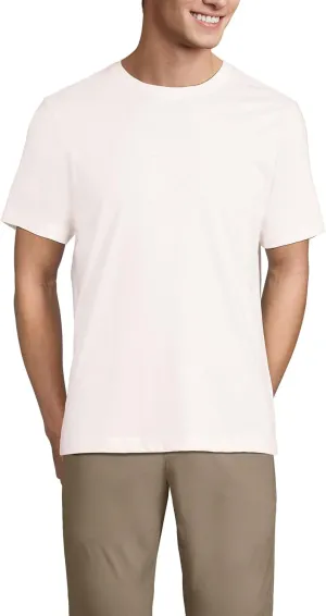 Lands' End Men's Short Sleeve American-Grown Supima Cotton Tee