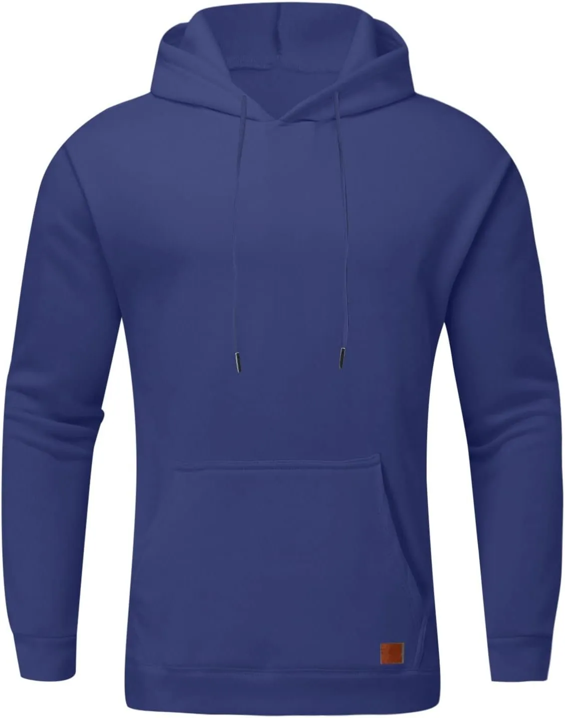 LCMTWX Hoodies for Guys Winter Casual Loose Solid Hooded Sweater Top With Zip Pockets Men's Hooded Fleece Sweatshirt Men's