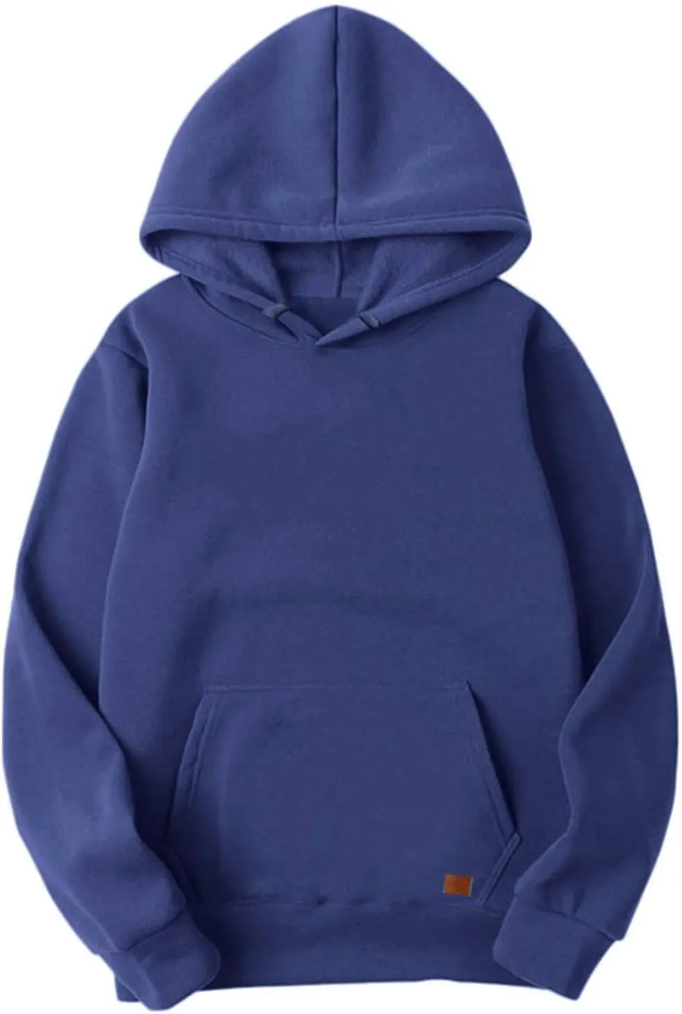 LCMTWX Hoodies for Guys Winter Casual Loose Solid Hooded Sweater Top With Zip Pockets Men's Hooded Fleece Sweatshirt Men's