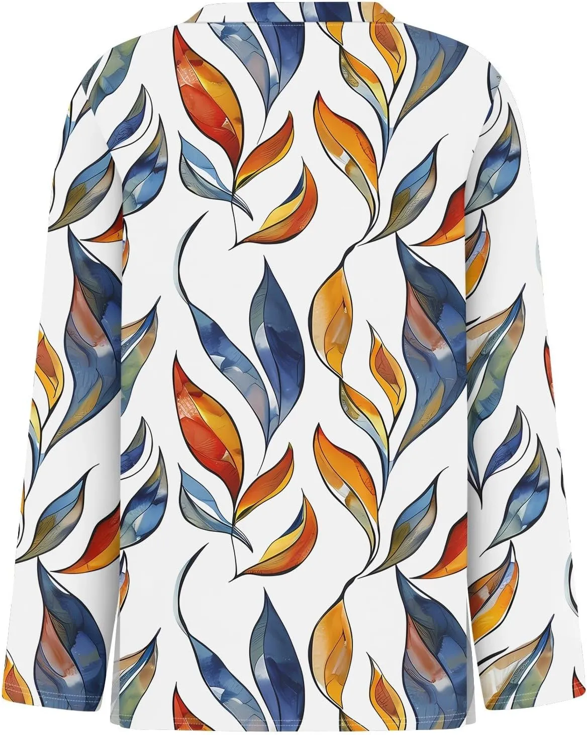 Long Sleeve Shirts for Women - Womens T Shirts Long Sleeve Crew Neck Shirts Basic Tee Sort Comfy Floral Printed Tops