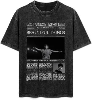 Men WomenVintage Oversized Cool Drop Shoulder Short Sleeve T Shirts Top