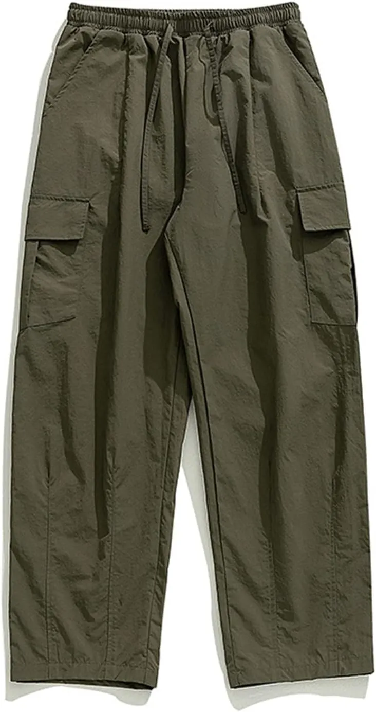 Mens Blue Cargo Work Pants Green Work Pants for Men Baggy Loose fit Harem Pants for Men Men's Pants Casual Relaxed fit