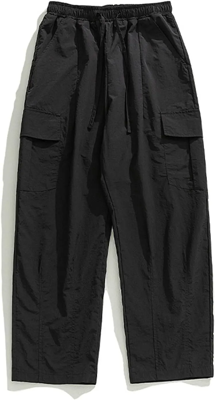 Mens Blue Cargo Work Pants Green Work Pants for Men Baggy Loose fit Harem Pants for Men Men's Pants Casual Relaxed fit
