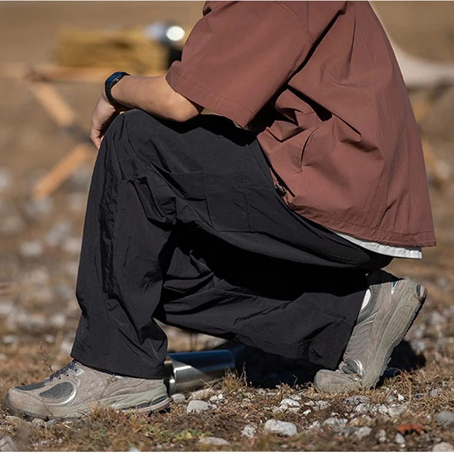 Mens Blue Cargo Work Pants Green Work Pants for Men Baggy Loose fit Harem Pants for Men Men's Pants Casual Relaxed fit