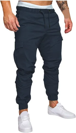 Men's Cargo Jogger Pants Stretch Sweatpants Casual Men's Leggings Men's Pants Hiking Sweatpants Casual Athletic