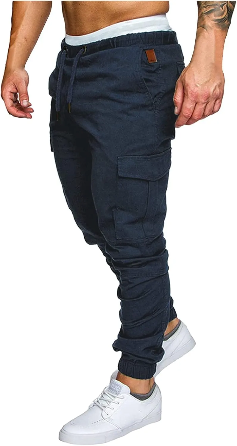 Men's Cargo Jogger Pants Stretch Sweatpants Casual Men's Leggings Men's Pants Hiking Sweatpants Casual Athletic
