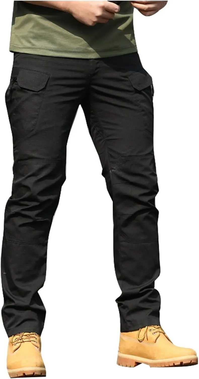 Mens Cargo Pants Hiking Pants Workout Joggers Relaxed Fit Flex Work Pants for Men