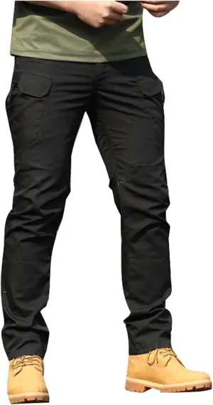 Mens Cargo Pants Hiking Pants Workout Joggers Relaxed Fit Flex Work Pants for Men