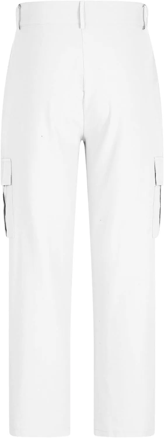 Mens Cargo Pants Lightweight Loose Comfy Linen Trousers Casual Multiple Pockets Work Hiking Pants Outdoor Slacks