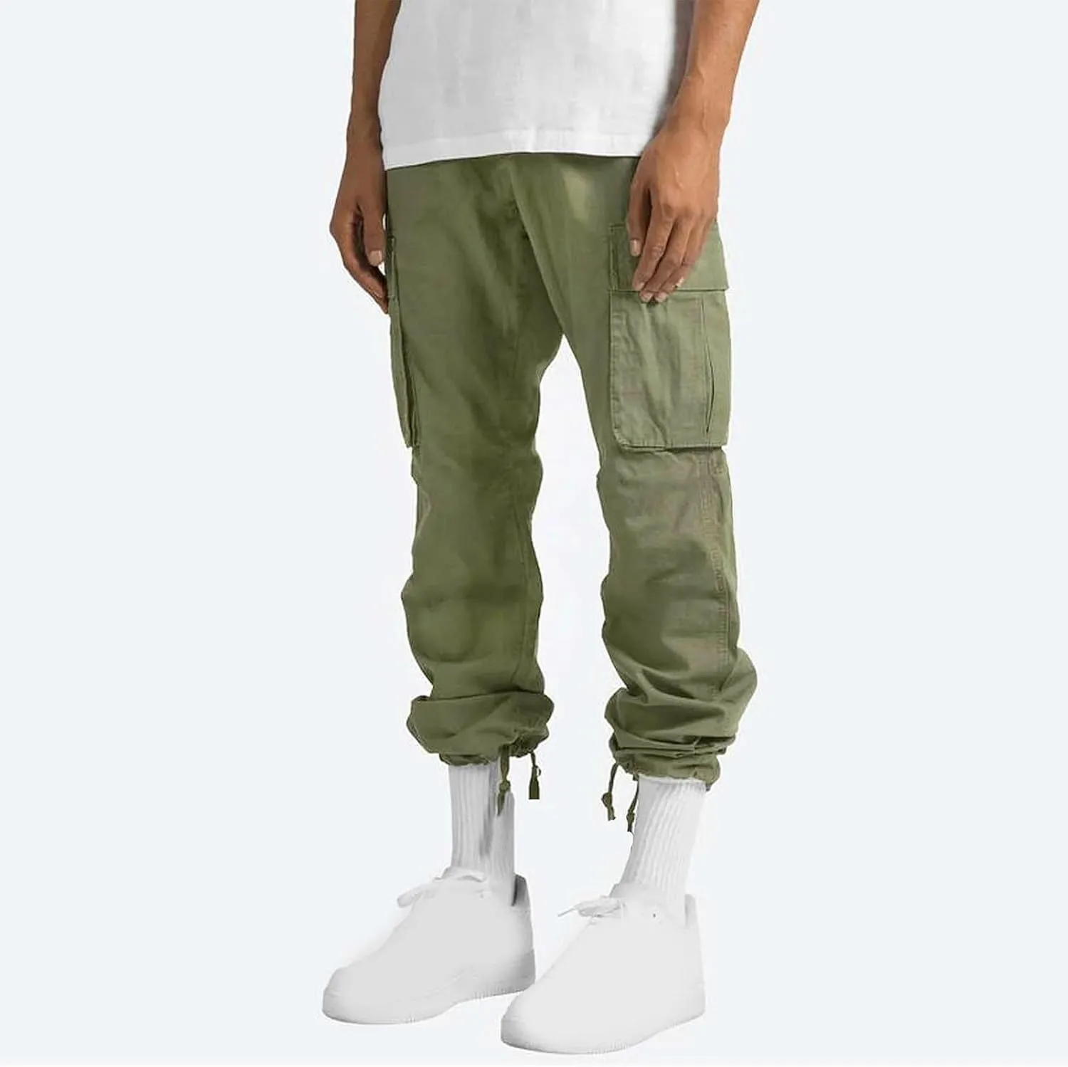 Mens Cargo Pants Lightweight Work Pants Straight Leg Sweatpants Casual Loose Fit Joggers Workout Sport Athletic Pants