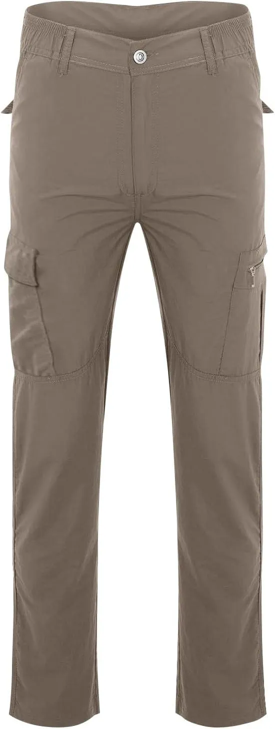 Mens Cargo Pants Stretch Camping Waterproof Outdoor Hiking Pants Travel Lightweight Camouflage Resistant Work Pants