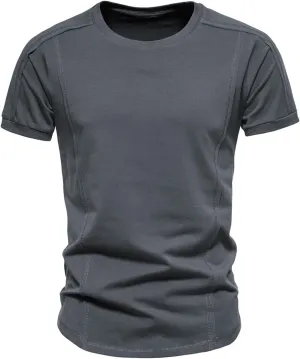 Men's Casual Pullover T Shirts Quick Dry Workout Undershirts Crew Neck Short Sleeve Top Summer Slim Fit Athletic Tops