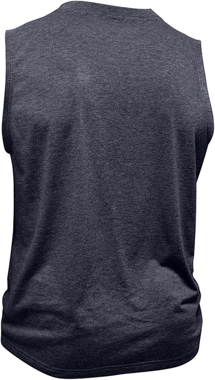 Men's Cotton Linen Henley T-Shirts Long Sleeve Hippie Casual Summer Beach Tshirt Slim Fit Roll-up Button-Down Tops