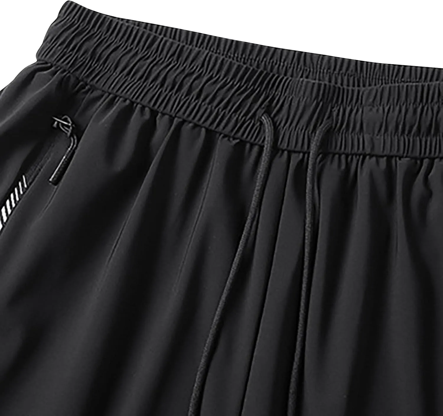 Men's Gym Workout Shorts Lightweight Quick Dry Outdoor Athletic Training Running Hiking Jogger Shorts with Zipper Pockets 7"