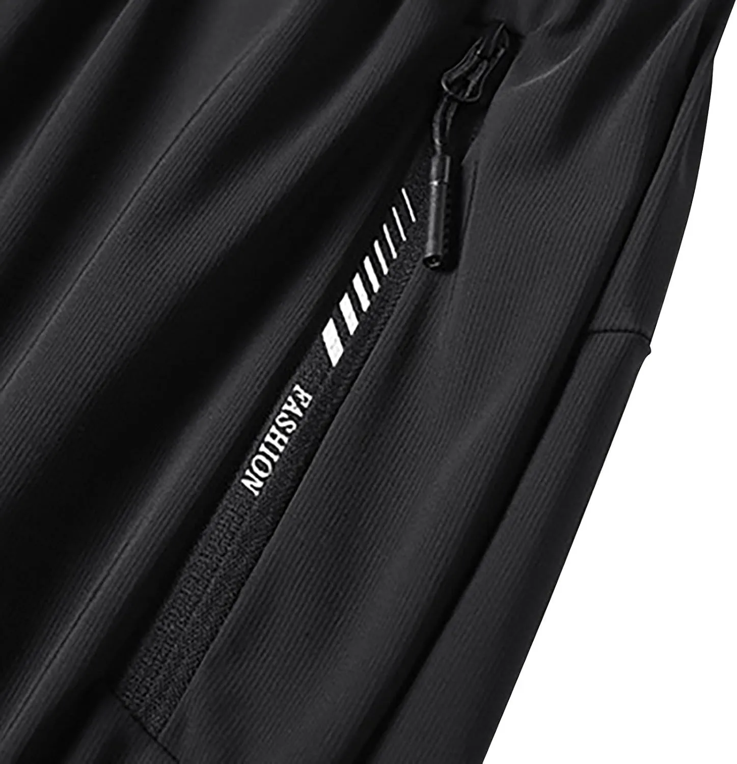 Men's Gym Workout Shorts Lightweight Quick Dry Outdoor Athletic Training Running Hiking Jogger Shorts with Zipper Pockets 7"