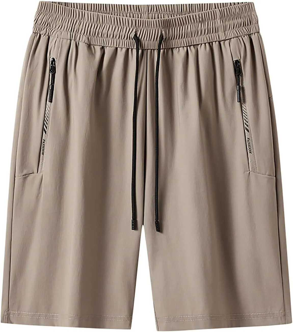 Men's Gym Workout Shorts Lightweight Quick Dry Outdoor Athletic Training Running Hiking Jogger Shorts with Zipper Pockets 7"