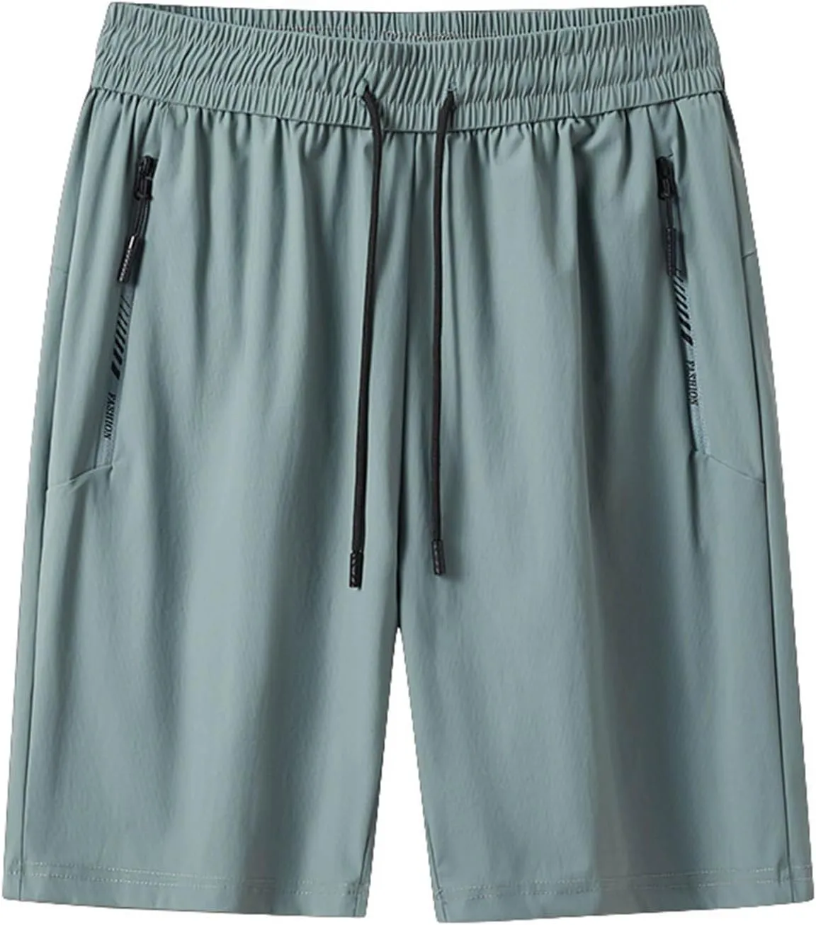Men's Gym Workout Shorts Lightweight Quick Dry Outdoor Athletic Training Running Hiking Jogger Shorts with Zipper Pockets 7"