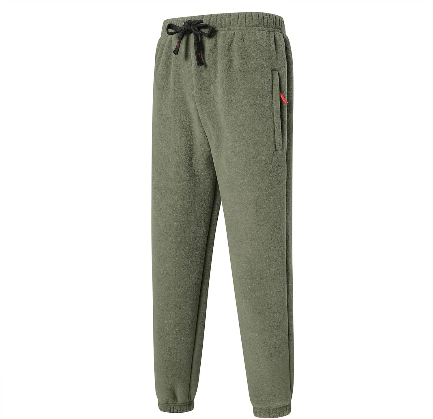 Mens Polar Fleece Cinch Bottom Sweatpants Warm Sherpa Lined Running Jogger Pants Thermal Lounge Athletic Duffle Pants
