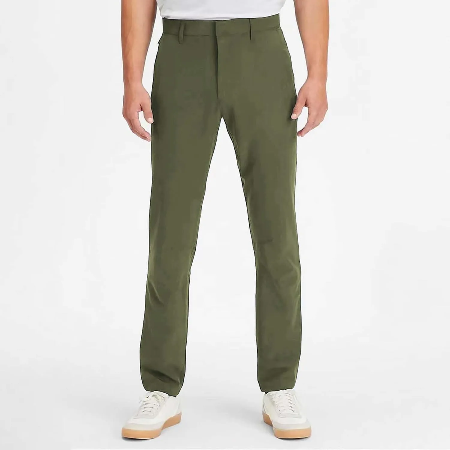 Mens Slim Fit Flat-Front Chinos Pants Stretch Business Casual Dress Pants Big and Tall Wrinkle Free Work Suit Pant