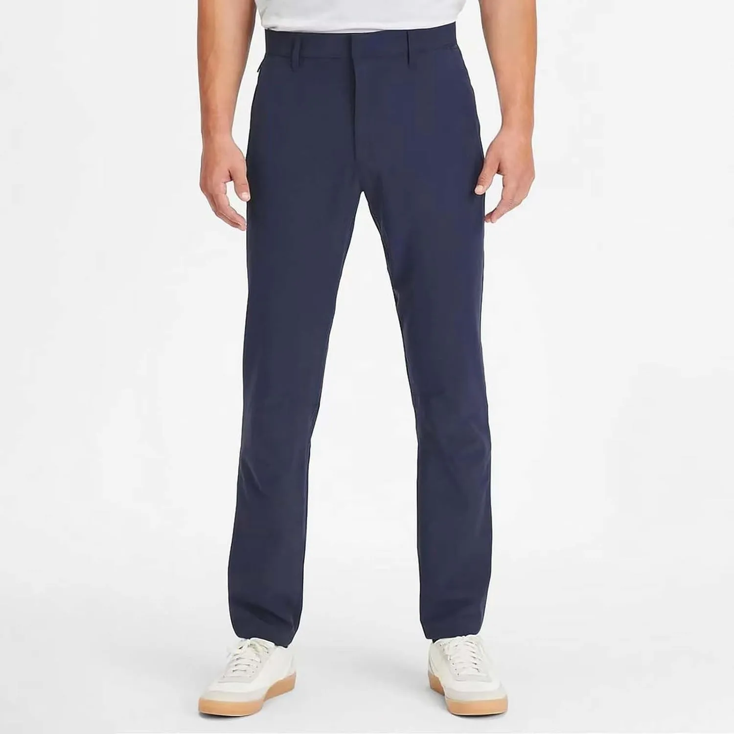 Mens Slim Fit Flat-Front Chinos Pants Stretch Business Casual Dress Pants Big and Tall Wrinkle Free Work Suit Pant