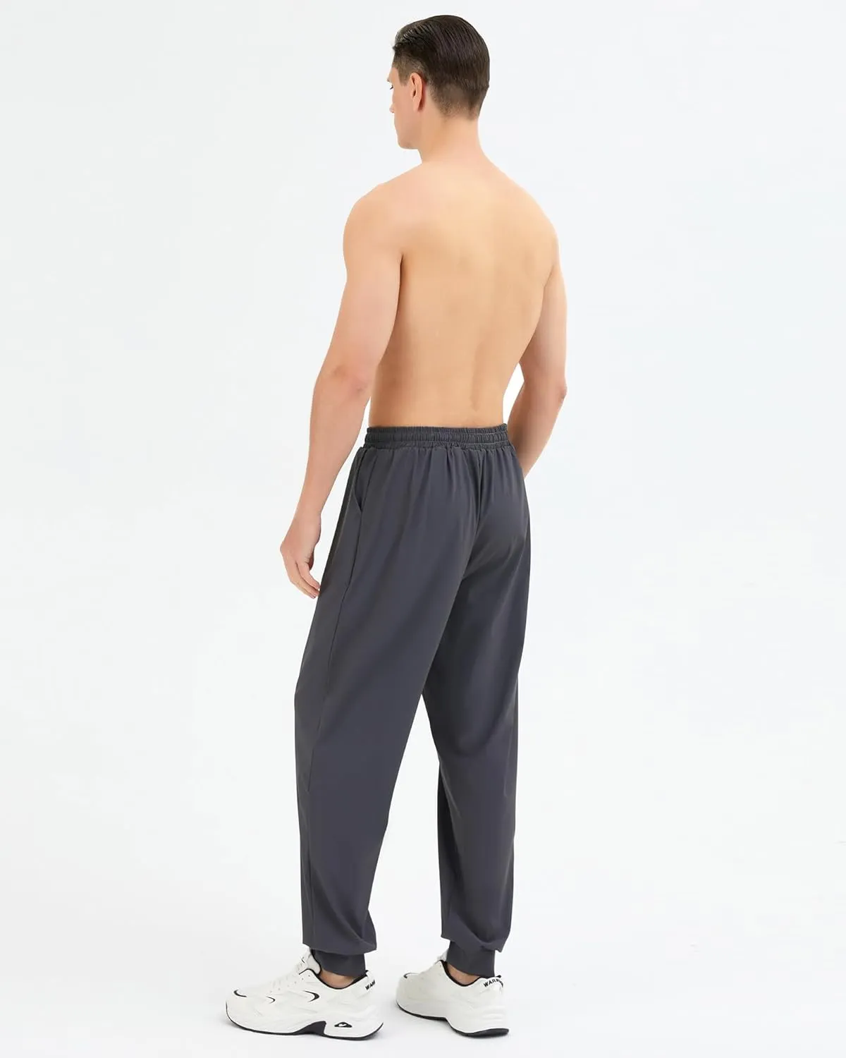 Mens Sweatpants, Elastic Waist Joggers for Men, Gym Athletic Pants with Pockets for Workout Running Jogging