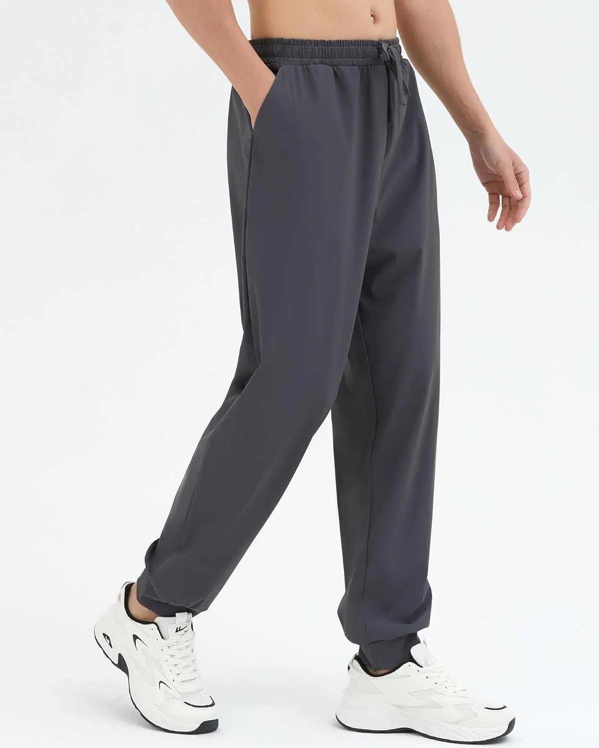 Mens Sweatpants, Elastic Waist Joggers for Men, Gym Athletic Pants with Pockets for Workout Running Jogging