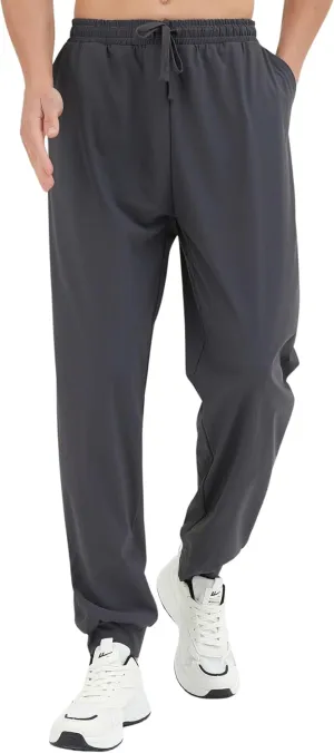 Mens Sweatpants, Elastic Waist Joggers for Men, Gym Athletic Pants with Pockets for Workout Running Jogging