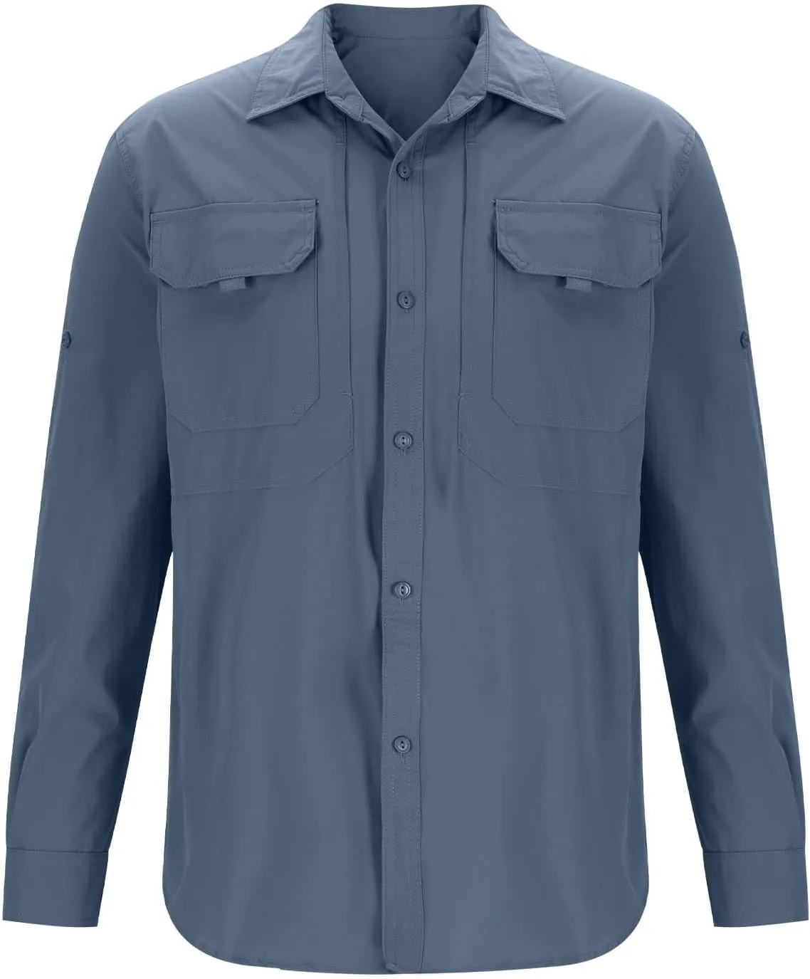 Men's Tactical Shirts Quick Dry UV Protection Breathable Long Sleeve Hiking Fishing Button Shirts Fall Clothes