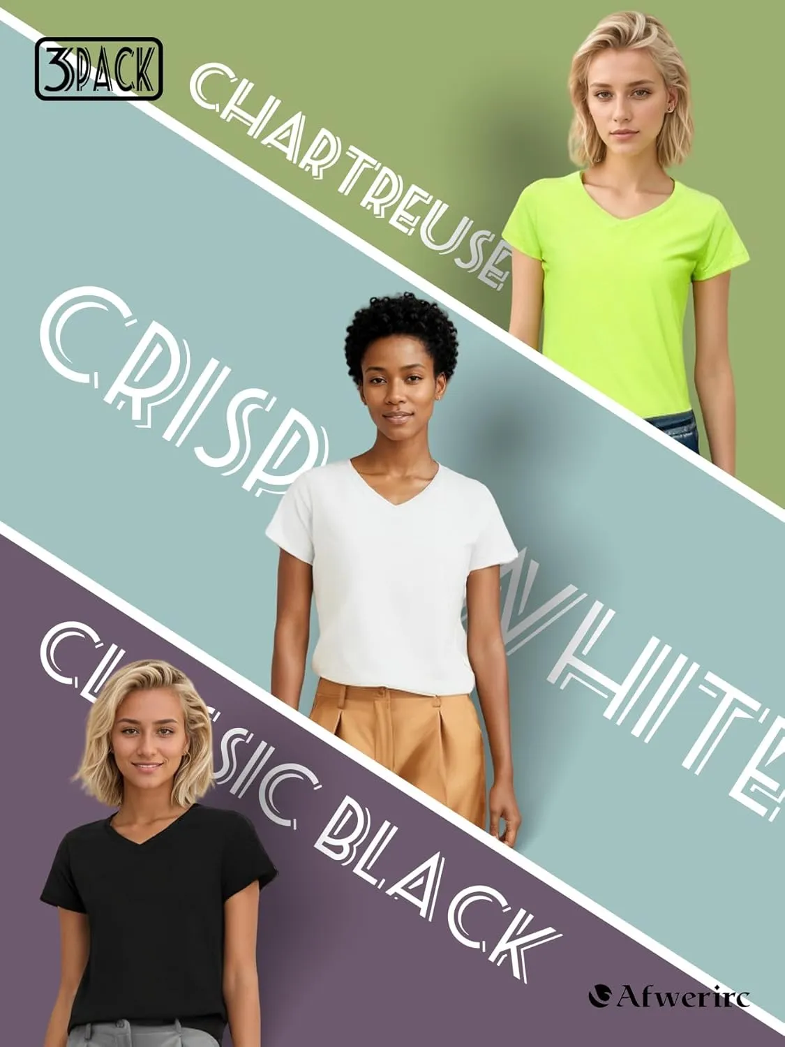 Multipack Women's Short Sleeve T-Shirts, Athletic Exercise Workout Clothes, Running Gym Dance Tops
