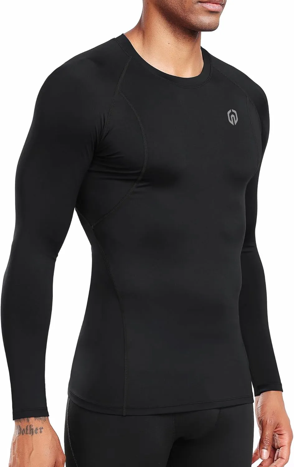 NELEUS 4 Pack Men's Workout Long Sleeve Shirts Compression Dry Fit Muscle Tops