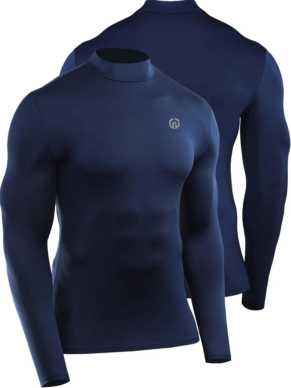 NELEUS 4 Pack Men's Workout Long Sleeve Shirts Compression Dry Fit Muscle Tops