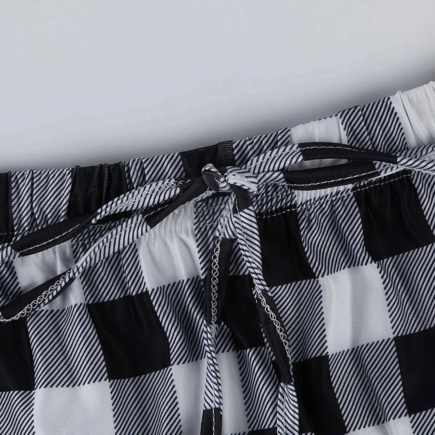 Plaid Pajama Pants Women Stretch Comfy Lounge Pj Pants Drawstring Lounge Striped Pajama Bottoms with Pockets