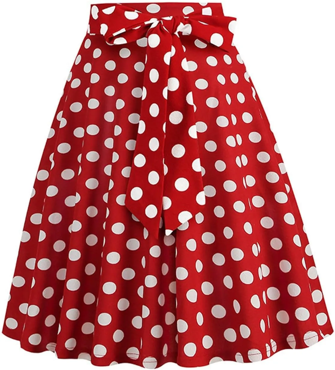 Pleated Skirts for Women Trendy Dot Color Print Loose A-Line Stretch Flared Mini Skirts for Women Summer Streetwear