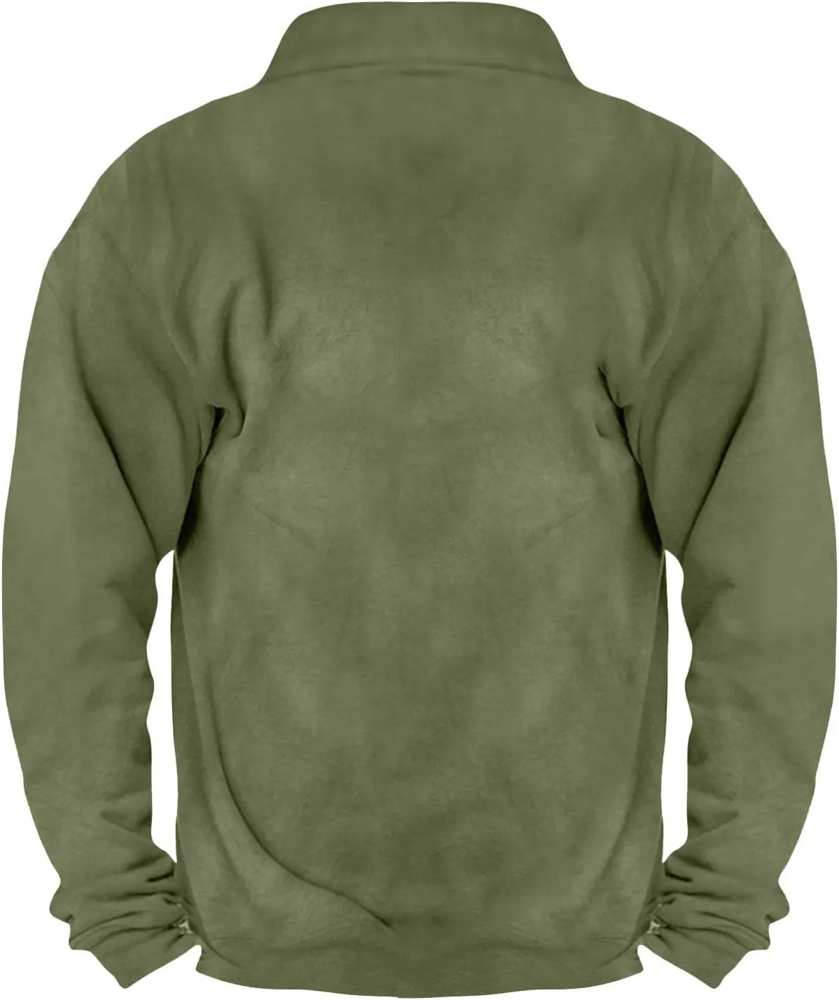 Quarter Zip Pullover Men Sherpa Fleece Western Sweaters Sweatshirts Long Sleeve Vintage Work Henley Pullovers