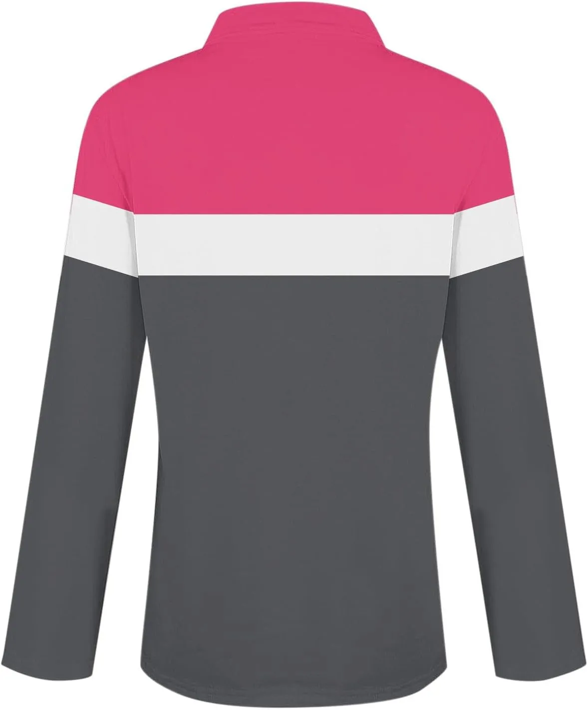 Quarter Zip Pullover Women Long Sleeve Collared Shirts Cozy Soft Tops Pullover Trendy Printed T-Shirts Casual Blouses