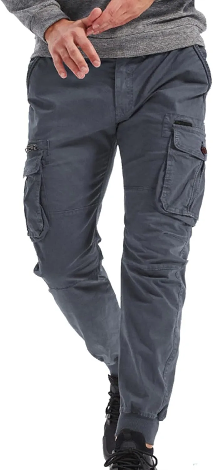 RTRDE Men's Cargo Pants Casual Fashion Pants Loose Straight Leg Pant Pants, 29-40