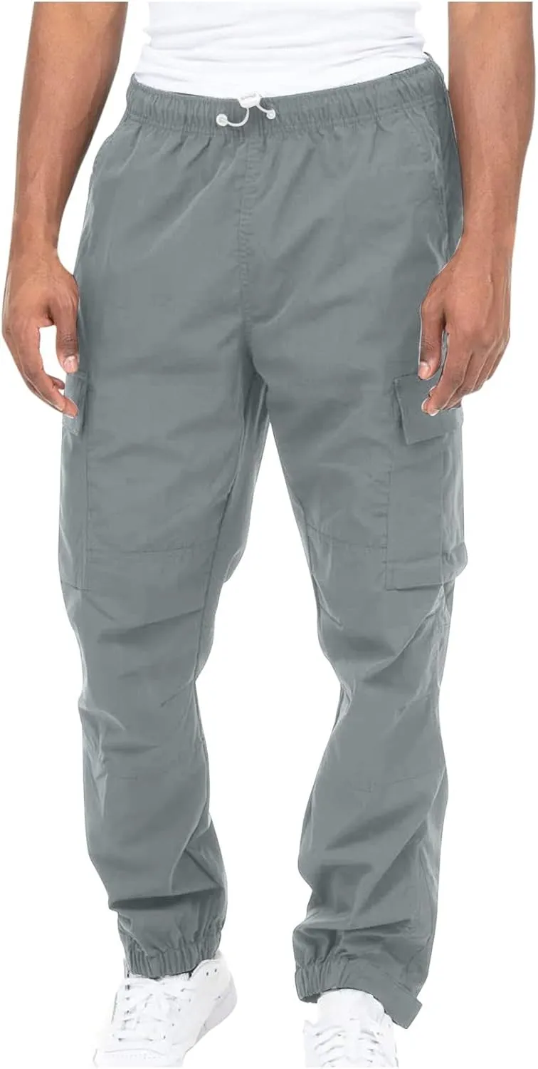 RTRDE Men's Cargo Pants Flex Tactical Lightweight Hiking Casual Pants with Multi Pockets Baggy Pants Men, S-5XL