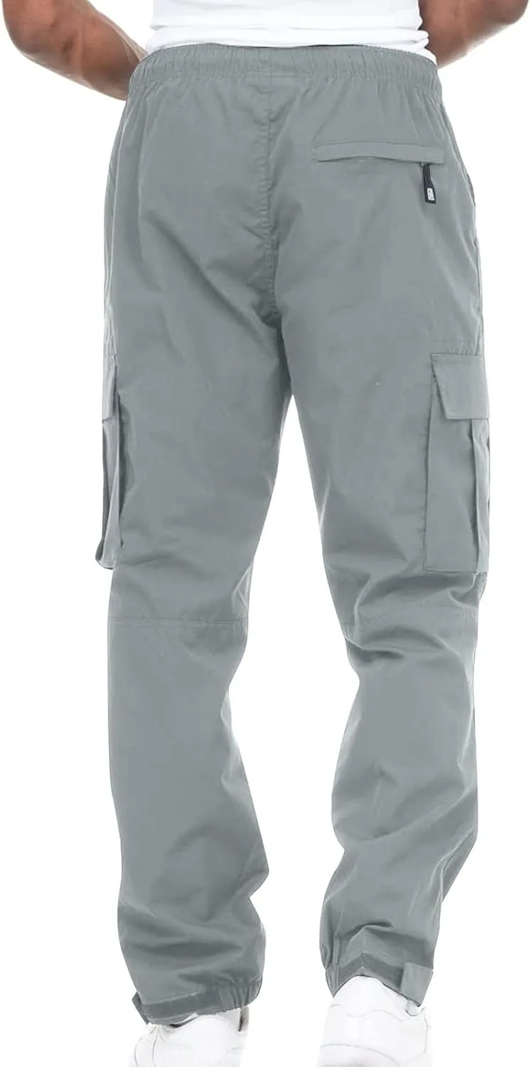 RTRDE Men's Cargo Pants Flex Tactical Lightweight Hiking Casual Pants with Multi Pockets Baggy Pants Men, S-5XL
