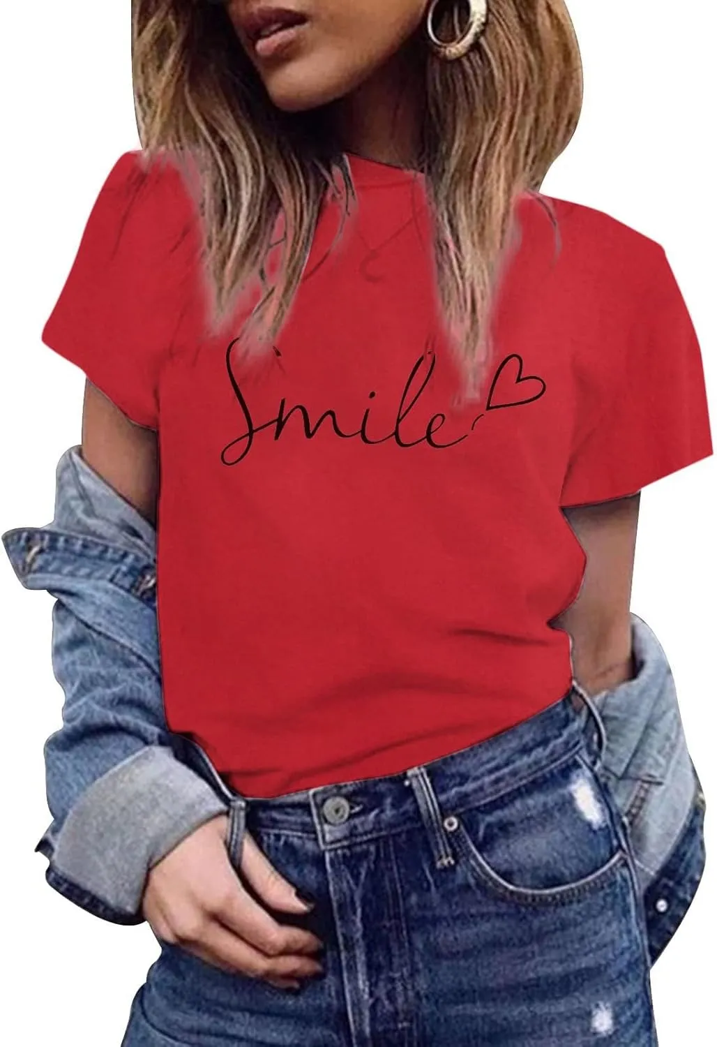 Summer Tops for Women 2025 Art Pattern Shirt Short Sleeve Crewneck Blouse Business Casual Loose Soft Shirt