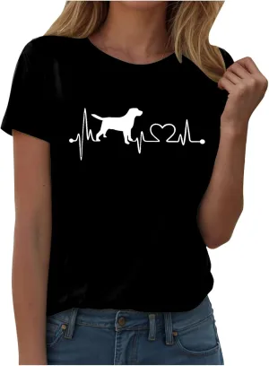 Summer Tops for Women 2025 Dressy Trendy Crew Neck Short Sleeve Tshirt Casual Loose Fit Basic Tees Ladies Tops