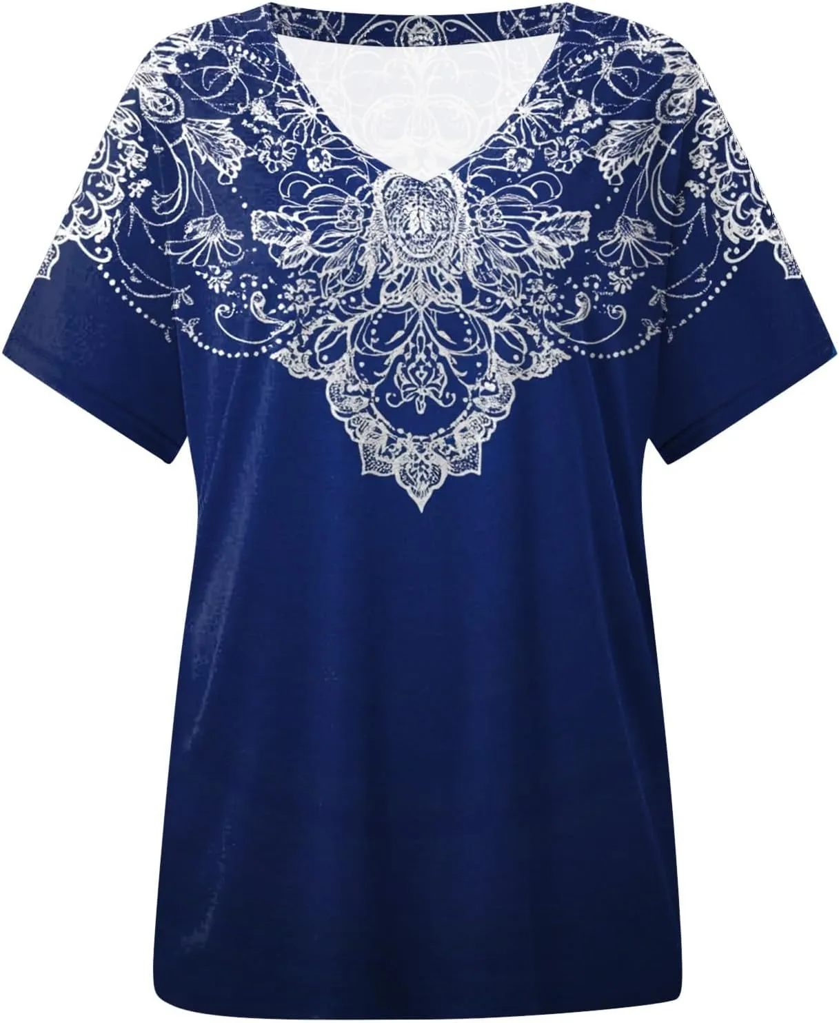 Summer Tops for Women 2025 Trendy Dressy T Shirts Short Sleeve Summer Shirts Cute V Neck Casual Blouses