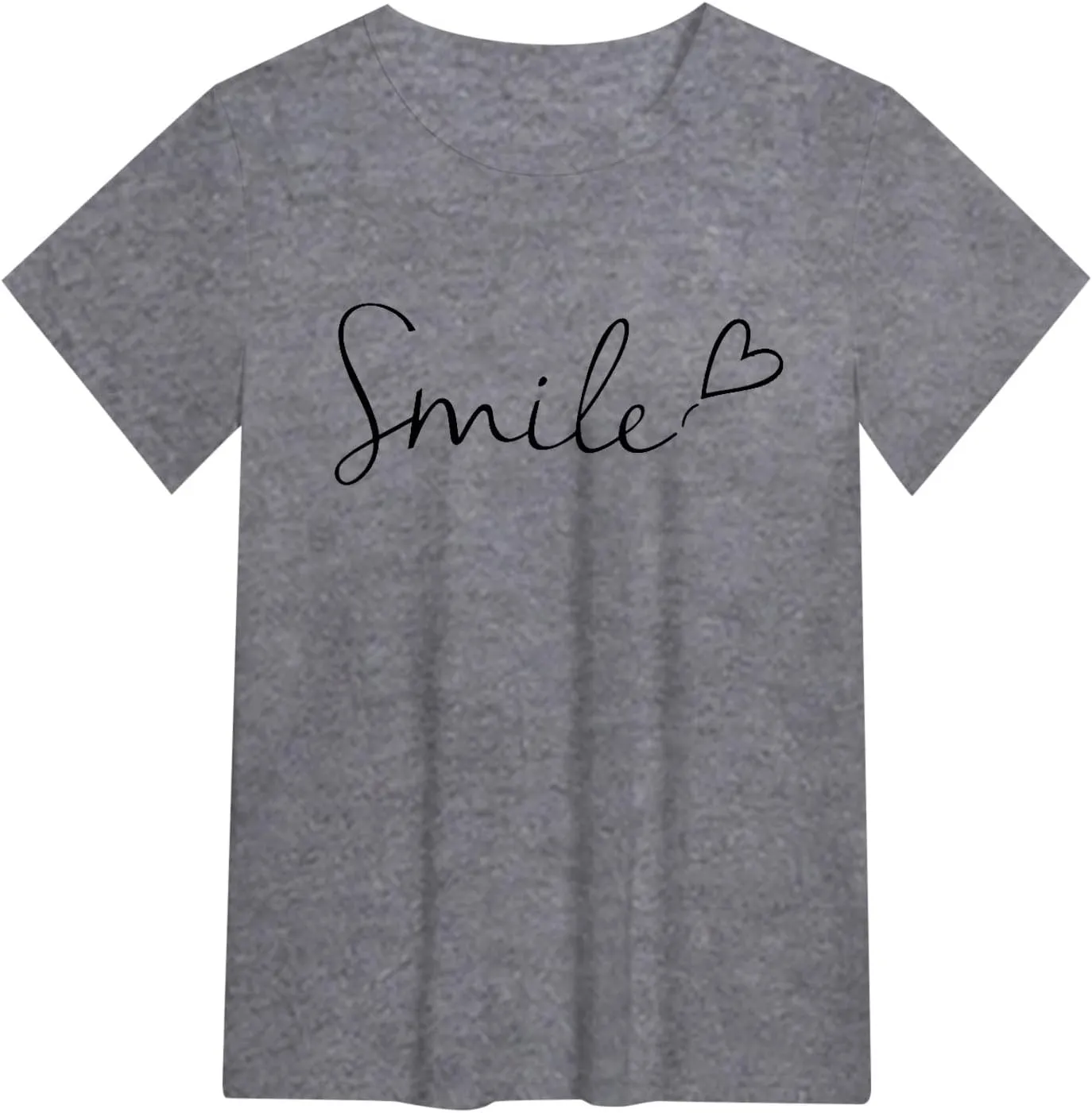 Summer Tops for Women 2025 Trendy Short Sleeve Blouses Round Neck Printed Pullover Casual Plus Size T Shirts