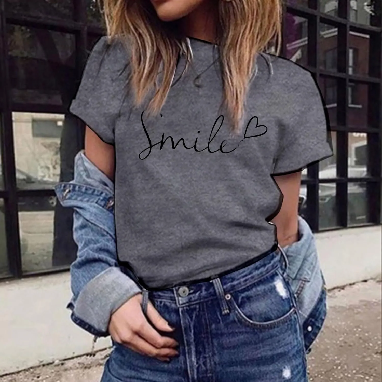 Summer Tops for Women 2025 Trendy Short Sleeve Blouses Round Neck Printed Pullover Casual Plus Size T Shirts