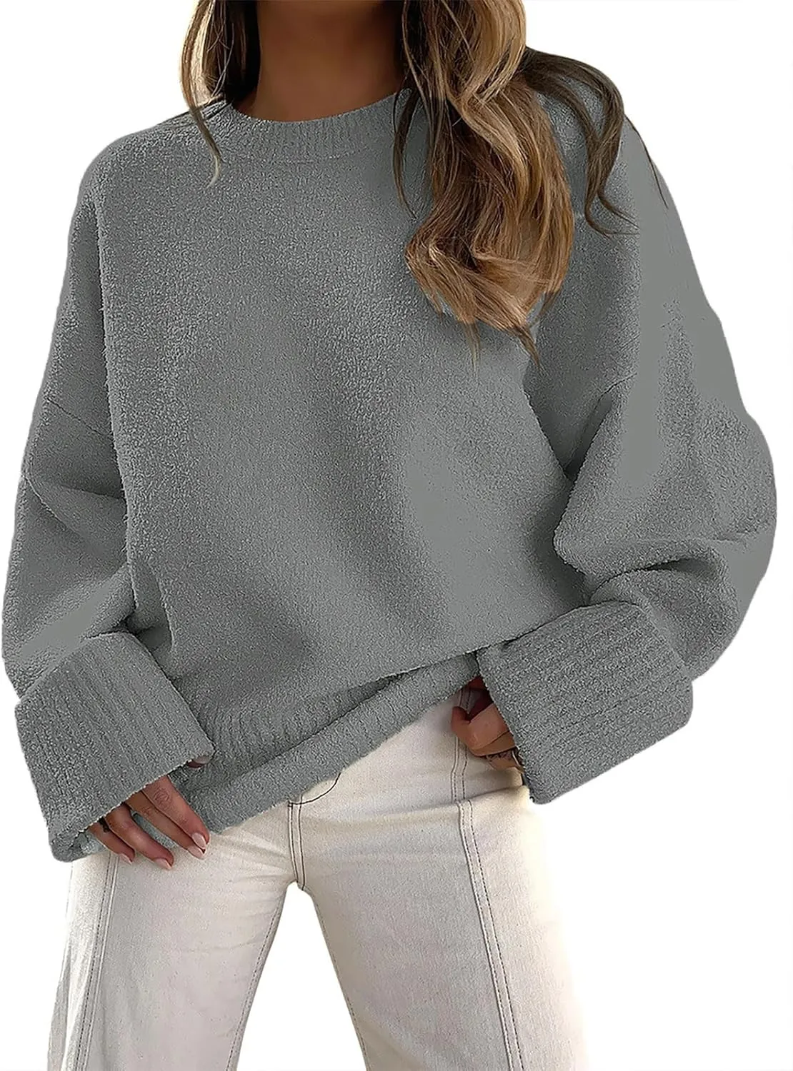 Sweaters for Women Long Sleeve Shirts Womens Sweatshirt 2024 Fall Fashion