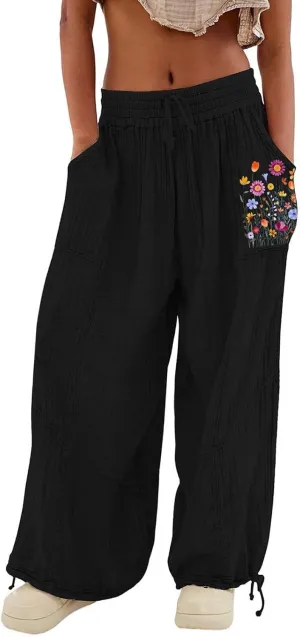 Sweatpants for Women Sweatpants Casual Baggy Drawstring Joggers Elastic Bottom Workout Tapered Trousers Drawstring
