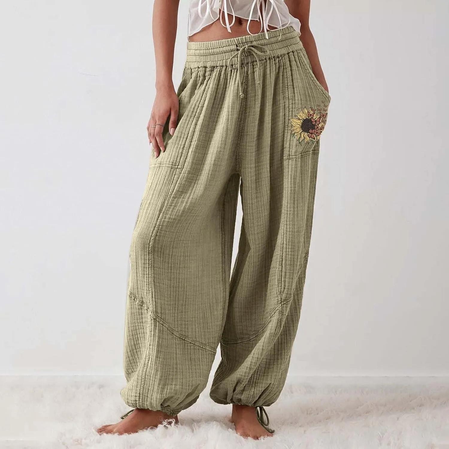 Sweatpants Women Baggy 2024 Pants Workout High Waisted Yoga Pants with Pockets Black Jogger Women Women Pants 2024