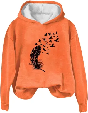 Sweatshirts for Women Trendy Oversized Thicken Fleece Hoodies Casual Warm Long Sleeve Tops Winter Coats