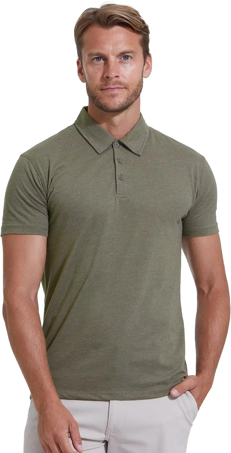 True Classic Short Sleeve Polo Shirts for Men - Cotton Men's Polo Shirts, Golf Shirt & Custom Polo - Collared Short Sleeve