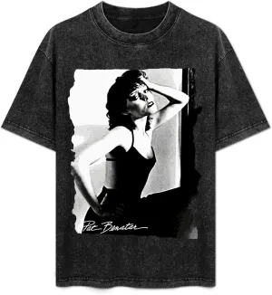 Unisex Vintage Oversized Short Sleeve T Shirts Novelty Drop Shoulder Tops