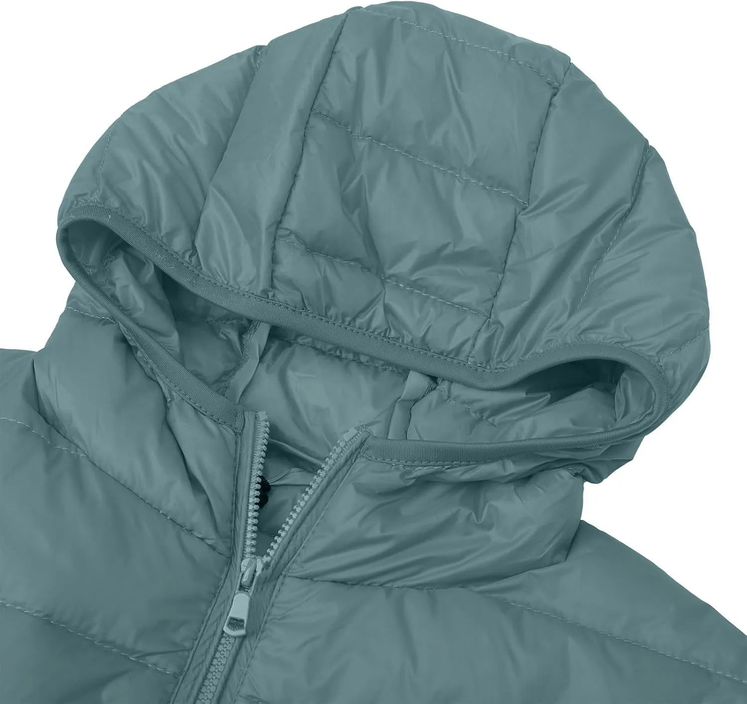 Winter Cropped Puffer Jacket for Women Fashion Slim Long Sleeve Hooded Quilted Coat Lightweight Thermal Workout Outwear